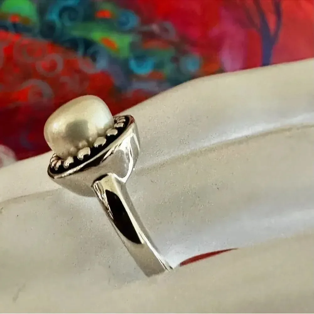 Honora Sterling Silver Cultured Pearl Ring